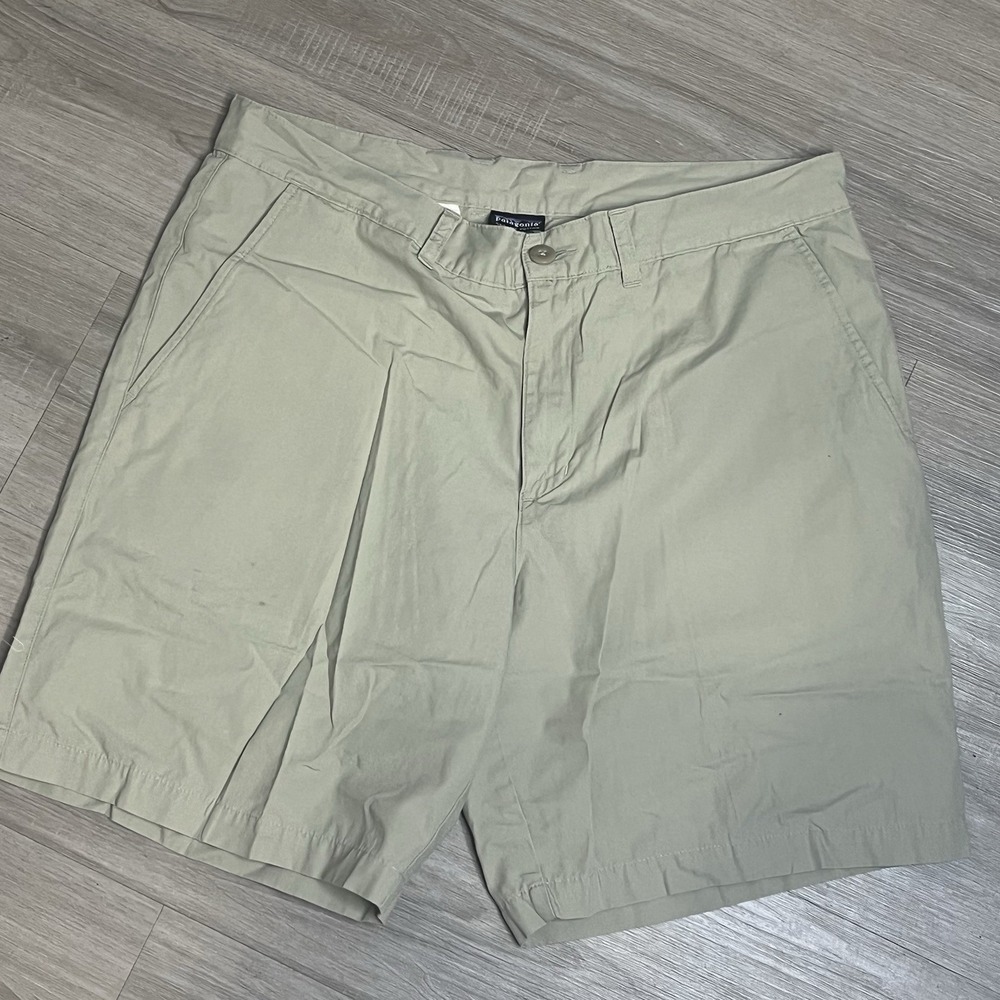 Patagonia Shorts Mens 36 Khaki Organic Cotton All-Wear Hemp Lightweight Chino